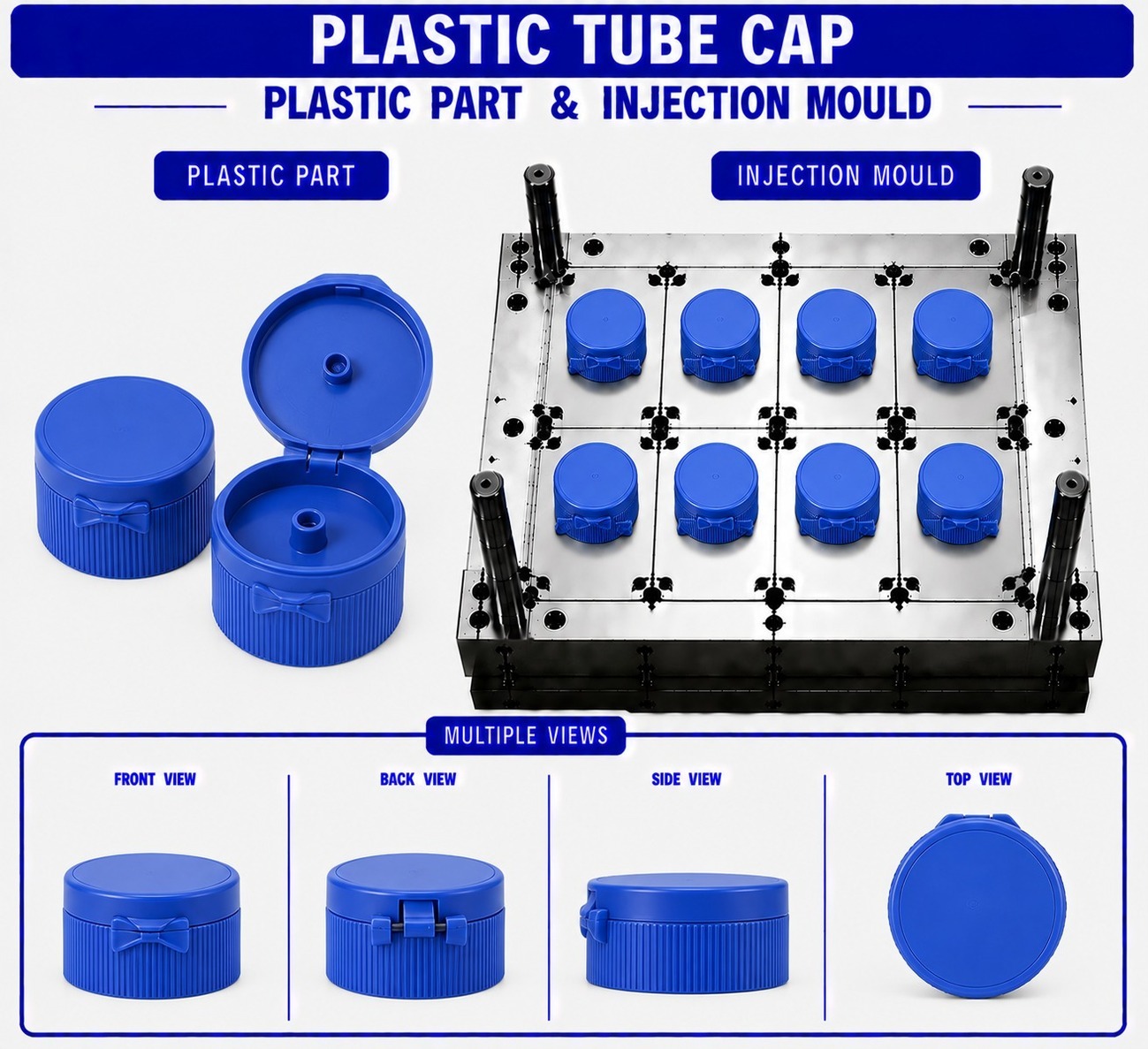 Plastic Tube Cap Mould and Moulding Service